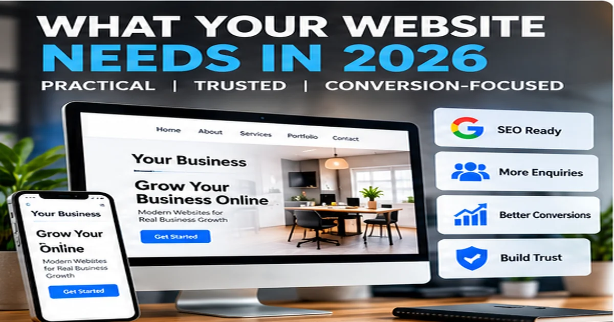 Small business website essentials for SEO, enquiries and conversions in 2026