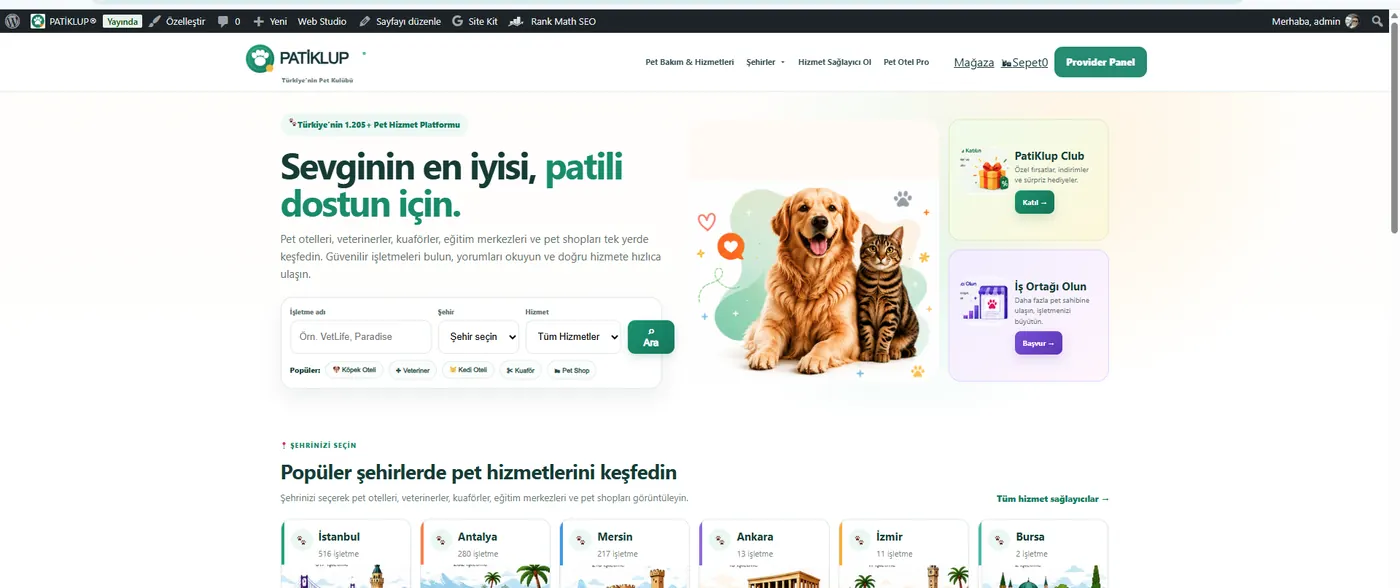 PatikLup pet services platform